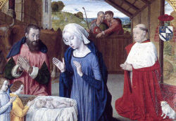 Ma�tre de Moulins&nbsp;: Nativit&eacute; au chancelier Rolin, Autun, Mus&eacute;e Rolin