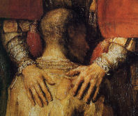 Rembradt&nbsp;: Le Retour de l'enfant prodigue. Saint-Petersbourg, Mus&eacute;e de l'Ermitage.